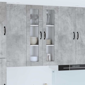 Mueble de Cocina con estante Gris Concreto 60 x 31 x 100 cm en Armarios de cocina | Comprar online en Foru.es