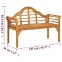 Banco de jardín madera maciza de acacia 125 cm de vidaXL, Bancos de jardín - Ref: Foro24-318550, Precio: 136,20 €, Descuento: %
