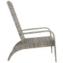 Silla de jardín Adirondack ratán sintético gris de vidaXL, Sillas de jardín - Ref: Foro24-319695, Precio: 113,47 €, Descuento: %
