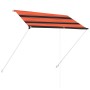 Toldo retráctil naranja y marrón 200x150 cm en Toldos | Comprar online en Foru.es