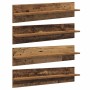 Estanterías de pared 4 pcs Madera Vieja 80 x 11,5 x 18 cm en Estanterías | Comprar online en Foru.es