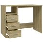 Escritorio cajones madera contrachapada Sonoma 102x50x76 cm de vidaXL, Escritorios - Ref: Foro24-823035, Precio: 82,78 €, Des...