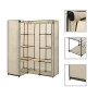 Armario de esquina color crema 130x87x169 cm de vidaXL, Armarios roperos - Ref: Foro24-282451, Precio: 51,01 €, Descuento: %