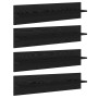Estanterías de pared 4 pcs Roble Negro 80 x 11,5 x 18 cm en Estanterías | Comprar online en Foru.es