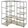 Armario de esquina color crema 130x87x169 cm de vidaXL, Armarios roperos - Ref: Foro24-282451, Precio: 51,01 €, Descuento: %