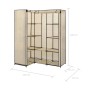Armario de esquina color crema 130x87x169 cm de vidaXL, Armarios roperos - Ref: Foro24-282451, Precio: 51,01 €, Descuento: %