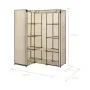 Armario de esquina color crema 130x87x169 cm de vidaXL, Armarios roperos - Ref: Foro24-282451, Precio: 52,05 €, Descuento: %