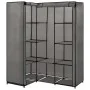 Armario de esquina gris 130x87x169 cm de vidaXL, Armarios roperos - Ref: Foro24-282452, Precio: 56,16 €, Descuento: %