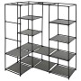 Armario de esquina gris 130x87x169 cm de vidaXL, Armarios roperos - Ref: Foro24-282452, Precio: 56,77 €, Descuento: %
