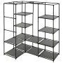 Armario de esquina gris 130x87x169 cm de vidaXL, Armarios roperos - Ref: Foro24-282452, Precio: 56,16 €, Descuento: %