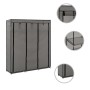 Armario con compartimentos y varillas tela gris 150x45x175 cm de vidaXL, Armarios roperos - Ref: Foro24-282456, Precio: 44,64...