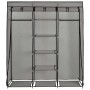 Armario con compartimentos y varillas tela gris 150x45x175 cm de vidaXL, Armarios roperos - Ref: Foro24-282456, Precio: 44,64...
