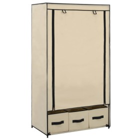 Armario de tela color crema 87x49x159 cm de vidaXL, Armarios roperos - Ref: Foro24-282459, Precio: 53,29 €, Descuento: %