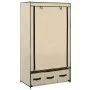 Armario de tela color crema 87x49x159 cm de vidaXL, Armarios roperos - Ref: Foro24-282459, Precio: 47,88 €, Descuento: %