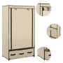 Armario de tela color crema 87x49x159 cm de vidaXL, Armarios roperos - Ref: Foro24-282459, Precio: 53,29 €, Descuento: %