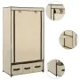 Armario de tela color crema 87x49x159 cm de vidaXL, Armarios roperos - Ref: Foro24-282459, Precio: 47,88 €, Descuento: %
