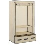 Armario de tela color crema 87x49x159 cm de vidaXL, Armarios roperos - Ref: Foro24-282459, Precio: 53,29 €, Descuento: %