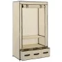 Armario de tela color crema 87x49x159 cm de vidaXL, Armarios roperos - Ref: Foro24-282459, Precio: 47,88 €, Descuento: %