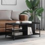 Mesa de Café Roble Negro 100 x 50 x 45 cm Madera contrachapada en Mesas de centro | Comprar online en Foru.es