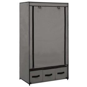 Armario de tela gris 87x49x159 cm de vidaXL, Armarios roperos - Ref: Foro24-282460, Precio: 50,97 €, Descuento: %