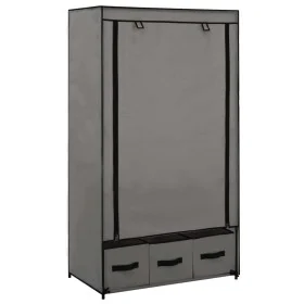 Armario de tela gris 87x49x159 cm de vidaXL, Armarios roperos - Ref: Foro24-282460, Precio: 47,88 €, Descuento: %