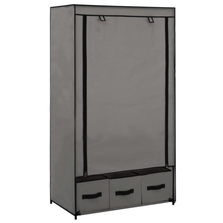 Armario de tela gris 87x49x159 cm de vidaXL, Armarios roperos - Ref: Foro24-282460, Precio: 50,97 €, Descuento: %