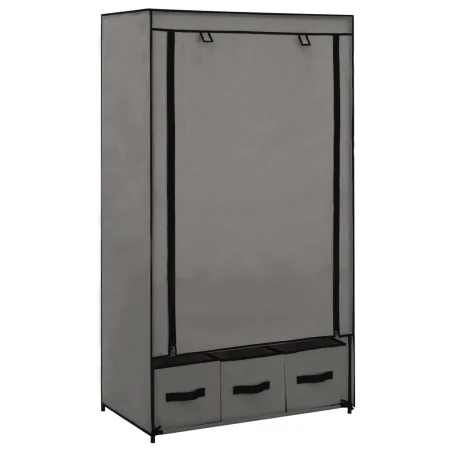 Armario de tela gris 87x49x159 cm de vidaXL, Armarios roperos - Ref: Foro24-282460, Precio: 47,88 €, Descuento: %