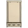 Armario de tela color crema 87x49x159 cm de vidaXL, Armarios roperos - Ref: Foro24-282459, Precio: 47,88 €, Descuento: %