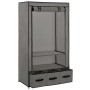 Armario de tela gris 87x49x159 cm de vidaXL, Armarios roperos - Ref: Foro24-282460, Precio: 50,97 €, Descuento: %