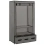 Armario de tela gris 87x49x159 cm de vidaXL, Armarios roperos - Ref: Foro24-282460, Precio: 47,88 €, Descuento: %