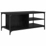 Mesa de Café Roble Negro 100 x 50 x 45 cm Madera contrachapada en Mesas de centro | Comprar online en Foru.es