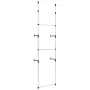Armario telescópico con barras de aluminio de vidaXL, Armarios roperos - Ref: Foro24-321105, Precio: 47,23 €, Descuento: %