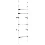Sistema de armario telescópico con estantes aluminio de vidaXL, Armarios roperos - Ref: Foro24-321106, Precio: 55,91 €, Descu...