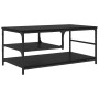 Mesa de Café Roble Negro 90 x 49 x 40 cm Madera contrachapada en Mesas de centro | Comprar online en Foru.es