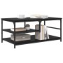 Mesa de Café Roble Negro 90 x 49 x 40 cm Madera contrachapada en Mesas de centro | Comprar online en Foru.es