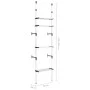 Sistema de armario telescópico con estantes aluminio de vidaXL, Armarios roperos - Ref: Foro24-321106, Precio: 55,91 €, Descu...