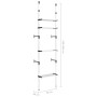 Sistema de armario telescópico con estantes aluminio de vidaXL, Armarios roperos - Ref: Foro24-321106, Precio: 58,98 €, Descu...