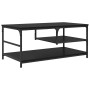 Mesa de Café Roble Negro 90 x 49 x 40 cm Madera contrachapada en Mesas de centro | Comprar online en Foru.es