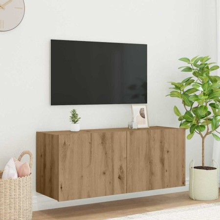 Mueble de TV Montado en la Pared Roble artesanal en Muebles TV | Comprar online en Foru.es