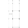 Sistema de armario telescópico con barras de aluminio de vidaXL, Armarios roperos - Ref: Foro24-321112, Precio: 53,26 €, Desc...