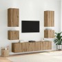 Mueble de TV Montado en la Pared Roble artesanal en Muebles TV | Comprar online en Foru.es