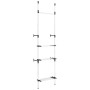 Sistema de armario telescópico con barras y estante aluminio de vidaXL, Armarios roperos - Ref: Foro24-321113, Precio: 74,60 ...