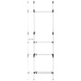 Sistema de armario telescópico con barras y estante aluminio de vidaXL, Armarios roperos - Ref: Foro24-321113, Precio: 74,60 ...