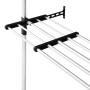 Sistema de armario telescópico con barras y estante aluminio de vidaXL, Armarios roperos - Ref: Foro24-321113, Precio: 74,60 ...
