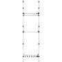Sistema de armario telescópico con barras y estante aluminio de vidaXL, Armarios roperos - Ref: Foro24-321114, Precio: 59,96 ...