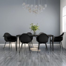 Sillas de comedor 6 unidades negras PP en Sillas de comedor | Comprar online en Foru.es
