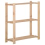 Estantería de 3 niveles madera pino maciza 80x28,5x90 cm de vidaXL, Estanterías industriales - Ref: Foro24-327321, Precio: 36...