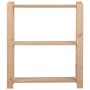 Estantería de 3 niveles madera pino maciza 80x28,5x90 cm de vidaXL, Estanterías industriales - Ref: Foro24-327321, Precio: 36...