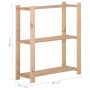 Estantería de 3 niveles madera pino maciza 80x28,5x90 cm de vidaXL, Estanterías industriales - Ref: Foro24-327321, Precio: 36...