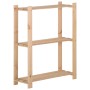 Estantería de 3 niveles madera pino maciza 60x28,5x90 cm de vidaXL, Estanterías industriales - Ref: Foro24-327322, Precio: 35...